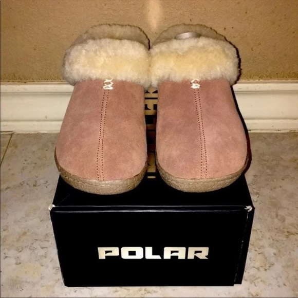 New Women’s Genuine Suede Warm Mule Slippers - Picture 1 of 6